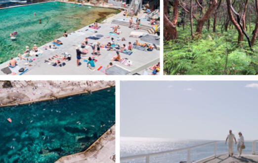 Blue and Green - Wylie’s, Clovelly, Bronte and La Perouse (Credit: Tourism Australia & Paul McCarthy) Blue and Green - Wylie’s, Clovelly, Bronte and La Perouse (Credit: Tourism Australia & Paul McCarthy)